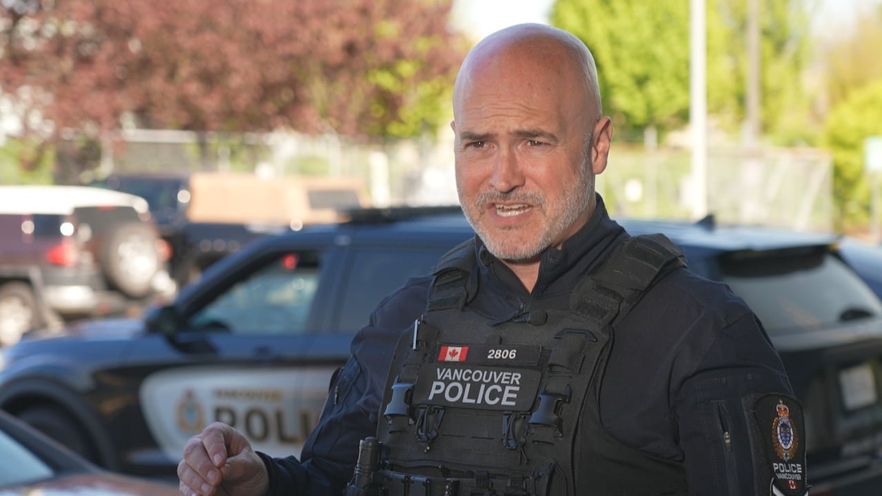 default-258 Sgt. Adam Donaldson, spokesperson for the Vancouver Police Department, outside the VPD detachment.